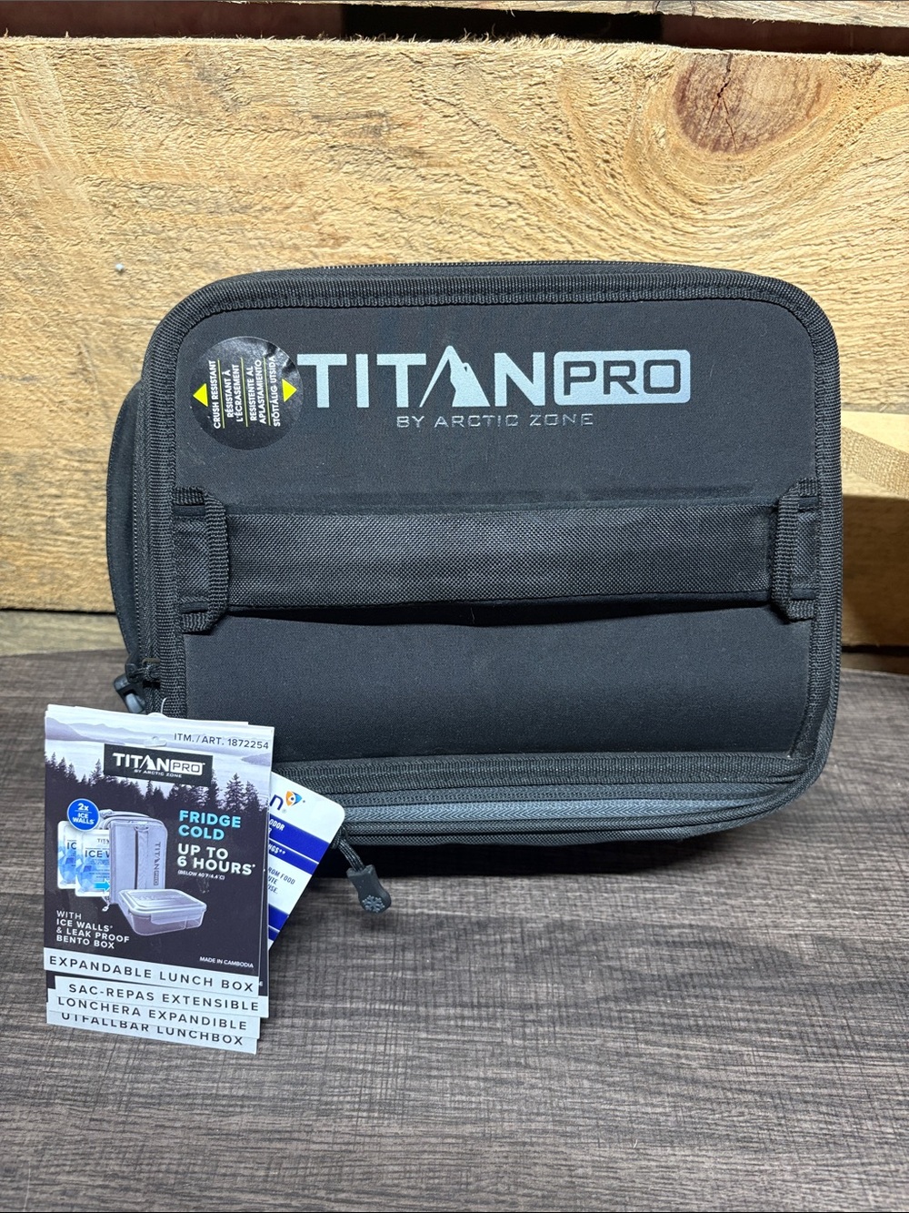 Titan Pro Expandable Lunch Box - Black